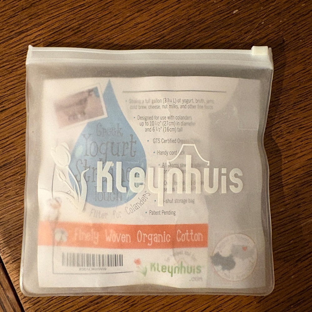 Kleynhuis Greek Yogurt Straining Bag